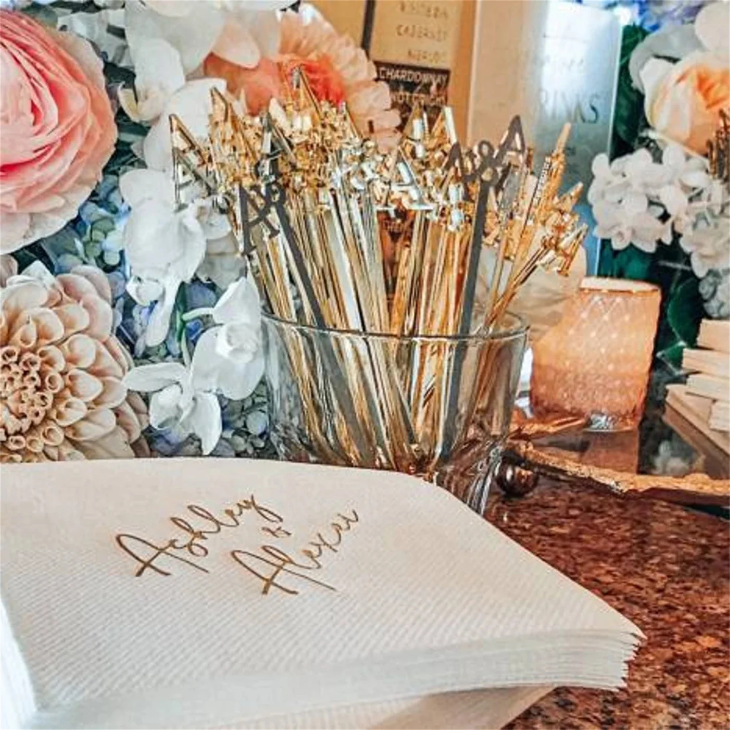 Custom logo napkins, Foil printed napkins, Bedruckte Servietten, Personalized Napkins, Custom Napkins, Custom Luncheon Napkins