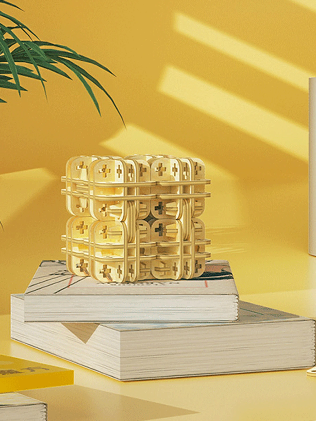 ปริศนาไม้ 3 มิติสำหรับผู้ใหญ่ ชุดโมเดลลูกบาศก์มายากล ของขวัญ DIY สำหรับคริสต์มาส