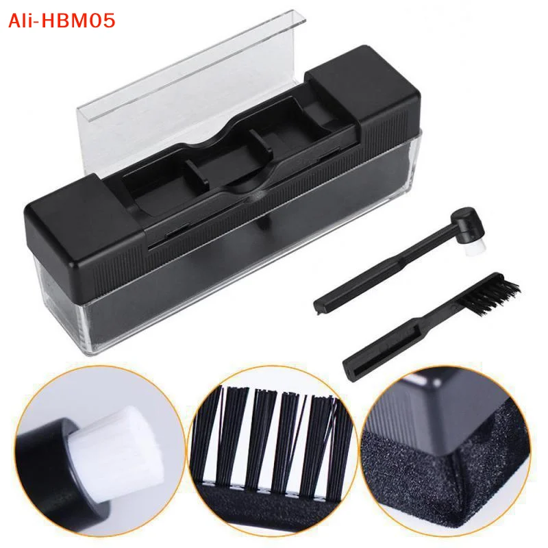 (HB05)Anti-Static Vinyl Record Cleaner Kit Alcohol-Free Turntable Spray Velvet Brush Stylus Needle Microfiber Cloth For Player