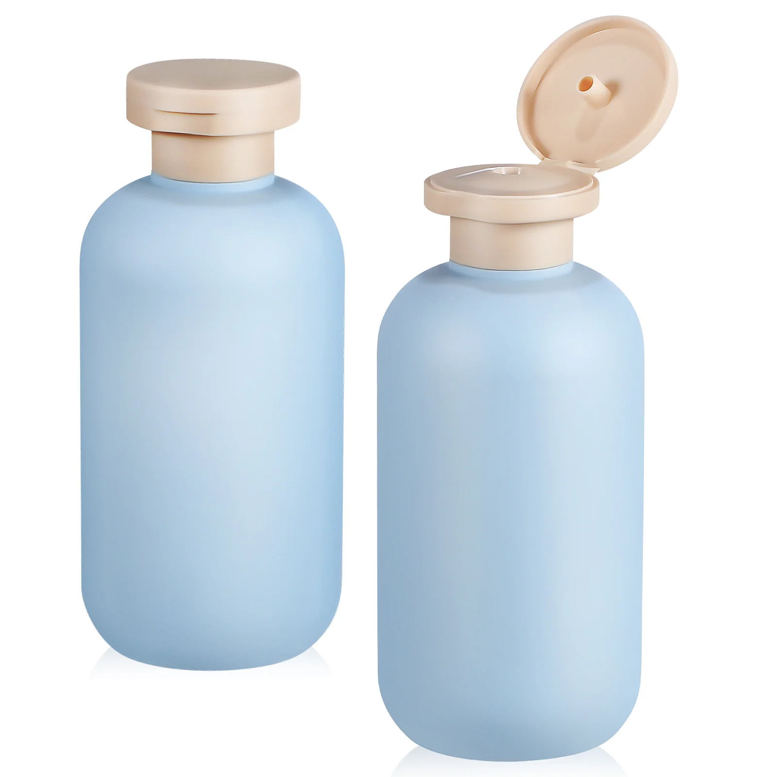 

2 pcs Refillable Lotion Bottles Bottle 200ml Blue Travel Size Containers Toiletry Bottles For Outdoor Trips Camping