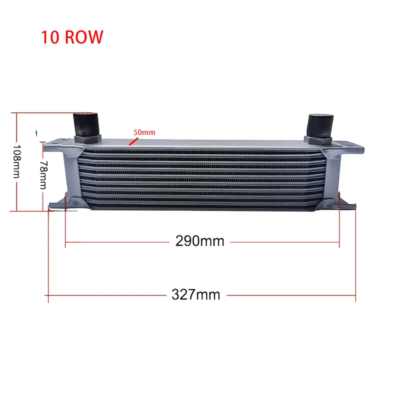 10 ROW AN-10AN UNIVERSAL ENGINE TRANSMISSION OIL COOLER