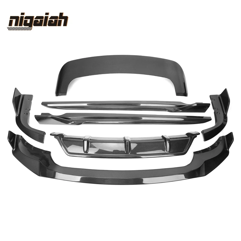 

For X5 Carbon Fiber Car Bodykit for BMW G05 X5 with M sport Body kit Front Lip Rear Diffuser Side Skirts Rear Spoiler