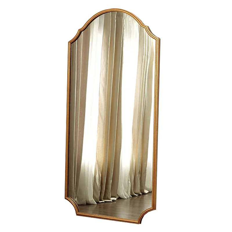 

Simple modern high-end full-length mirror American retro full-body floor cloakroom fitting mirror