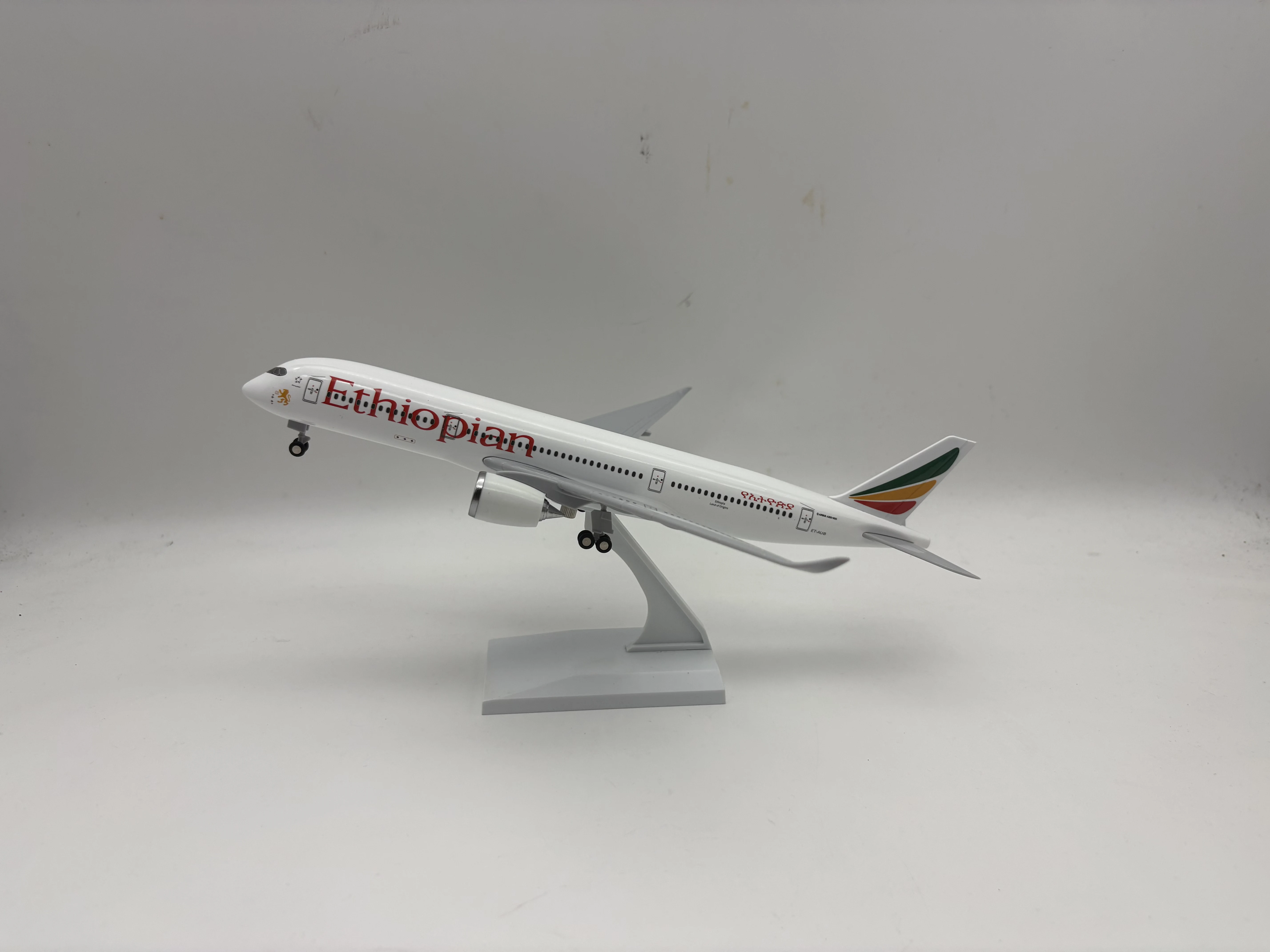 Model Kit Resin - 1/240スケール エチオピア A350 レジン製 30CM ダイキャスト飛行機モデルキット