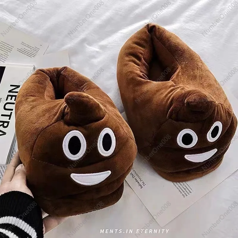 Winter Funny Cute Cotton Slippers Male and Female Student Dormitory Fashion Cartoon Cute Couple Bag and Plush Confinement Shoes