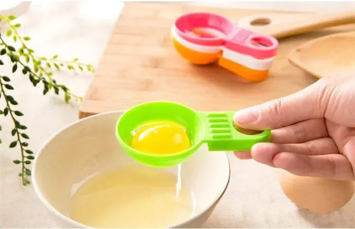 

Practical Mini Egg Yolk And White Separator Holder Divider Sieve For Kitchen Cooking Tools