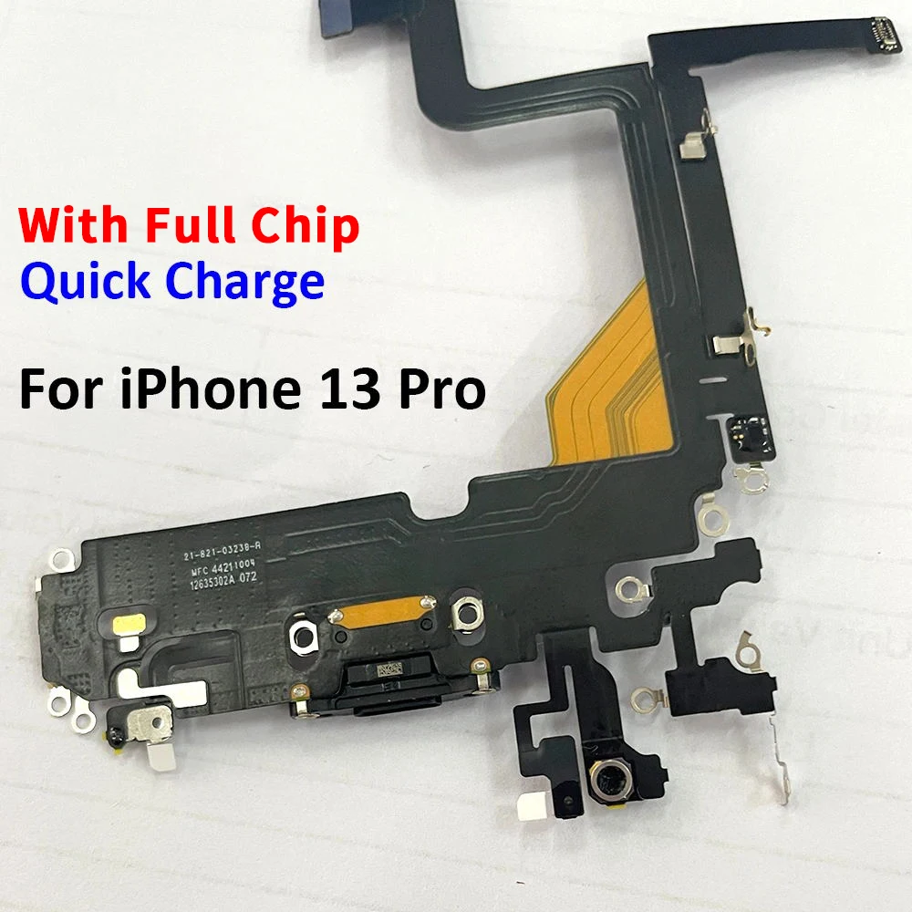 5Pcs，Tested Well USB Charging Port Dock Charger Board Connector Main Motherboard Flex Cable For iPhone 11 12 13 Pro Max 12 Pro