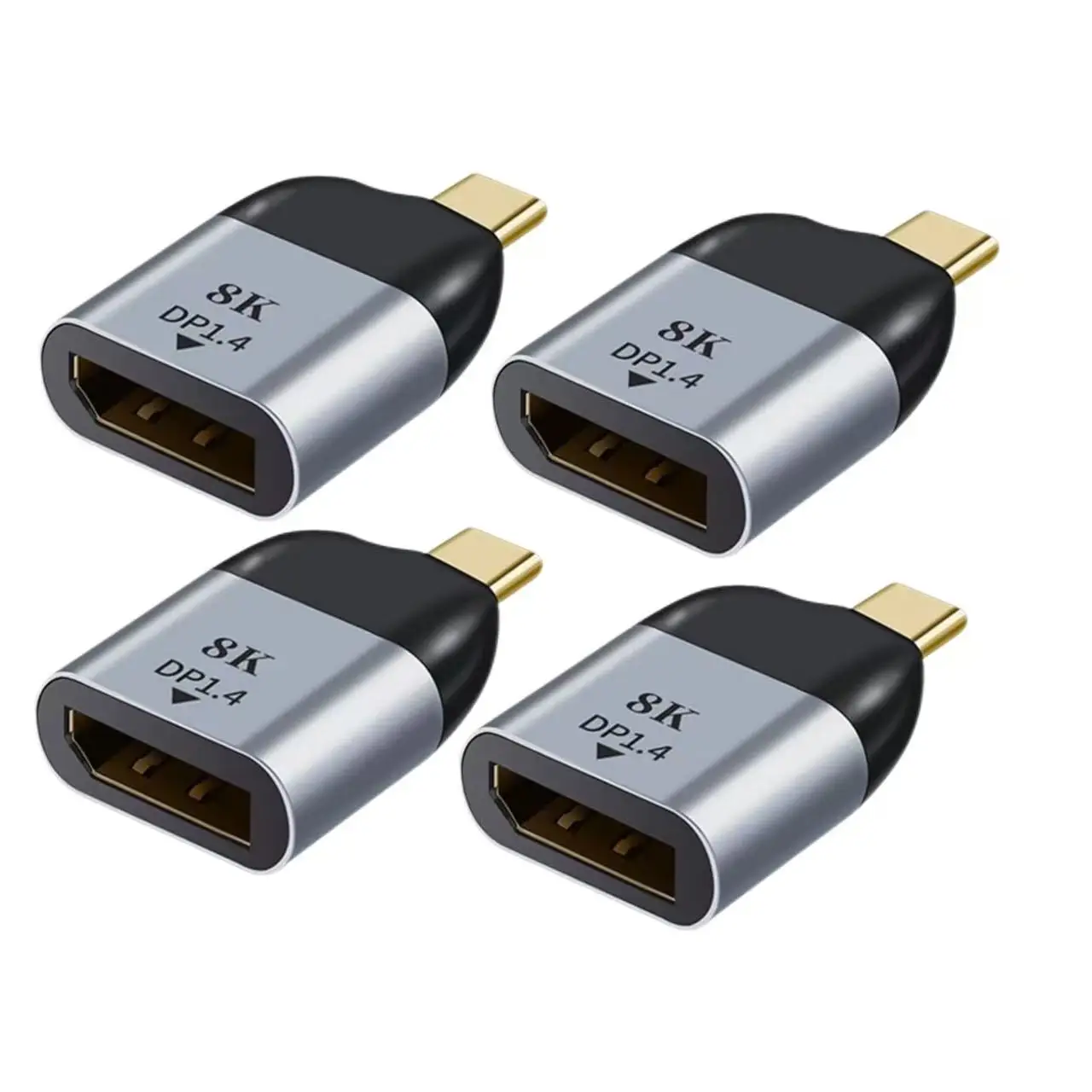 USB‑C Male to Full‑Size DisplayPort Female Adapter DP1.4 8K@60Hz 4K@144Hz Video Converter for Laptop Monitor - view 4