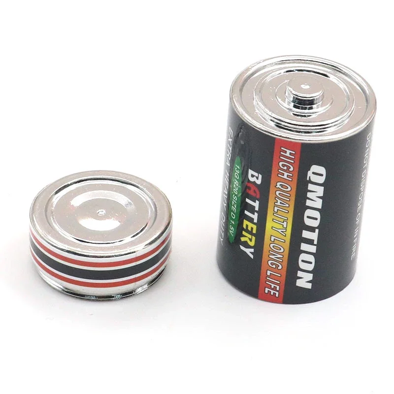 1pc Private Money Box Mini Diversion Safe Creative Storage Box Metal Battery Shape Medicine Box Storage Batteries Shape Pill Box