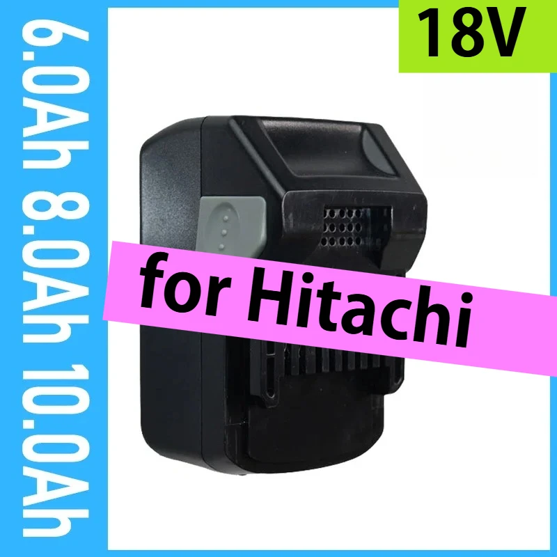 

18V Battery Replacement Batteries for Hitachi Power Tools BSL1840 DSL18DSAL BSL 18V 6.0Ah/8.0Ah/10.0Ah