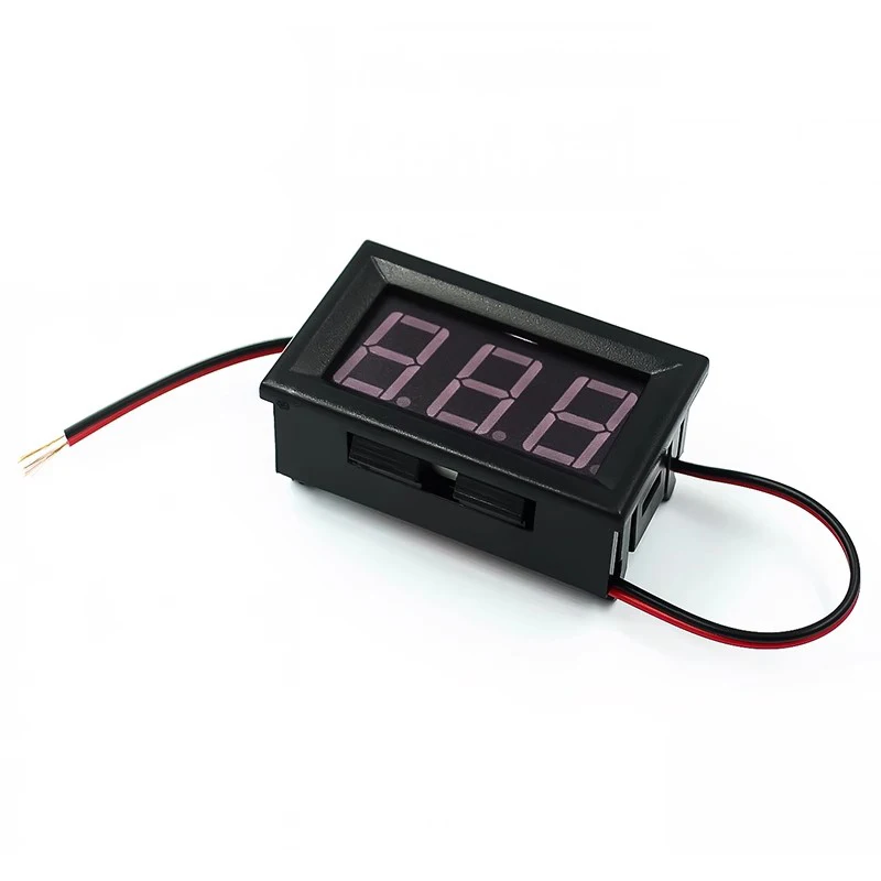 1~100Pcs 2-Wire DC Voltmeter With 0.56-Inch LED Digital Voltmeter For DC4.5V-30.0V Reverse Connection Protection