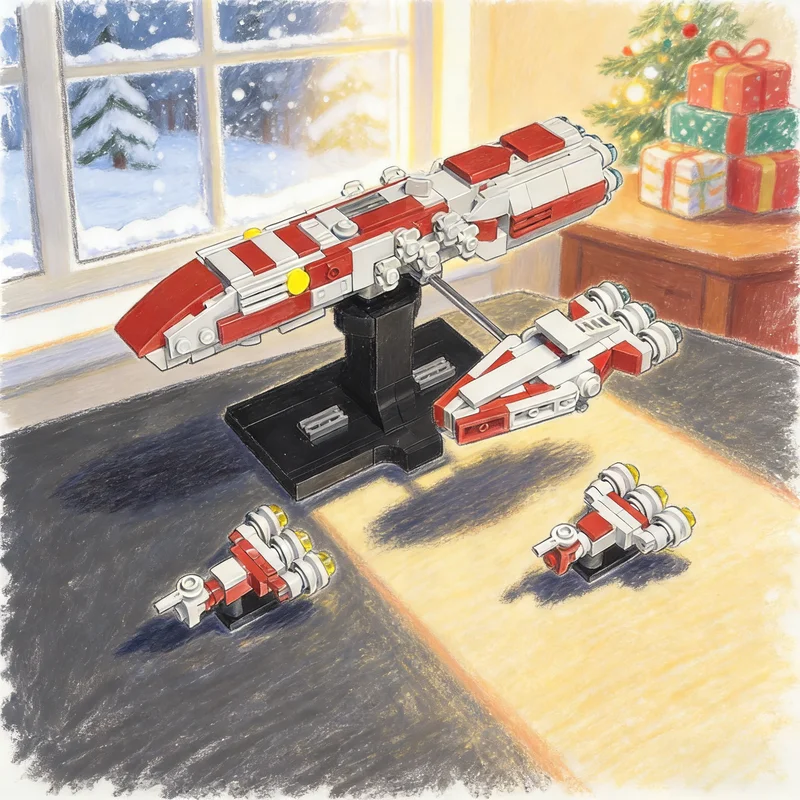 

340 шт. MOC Star Battle Dreadnought Arquitens Consular Cruisers Модель Строительные игрушки Блоки Архитектура Рождественские подарки Дети