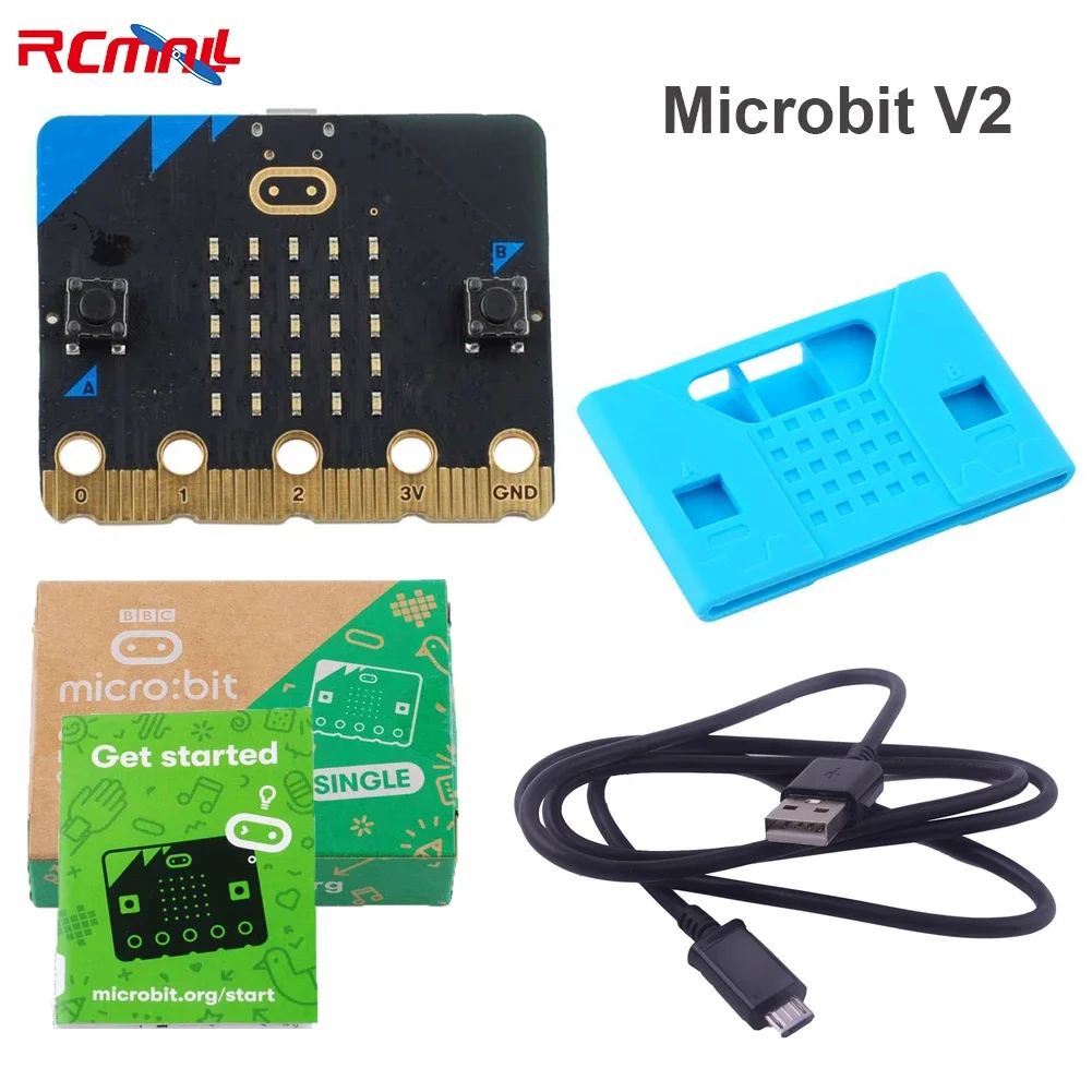 For BBC Microbit V2 Development Board Educational Programming Kit with Speaker Microphone BLE 5.0 for STEAM School DIY Projects