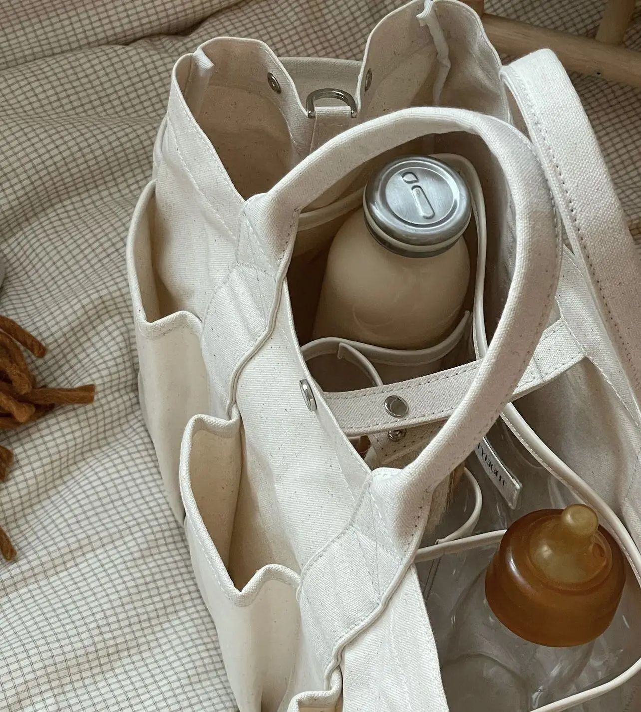 Borsa di maternità trapuntata coreana per pannolini per bambini borsa per mamma grande materna confezioni per pannolini borsa da viaggio per il lavoro da toilette borsa da viaggio per mamma