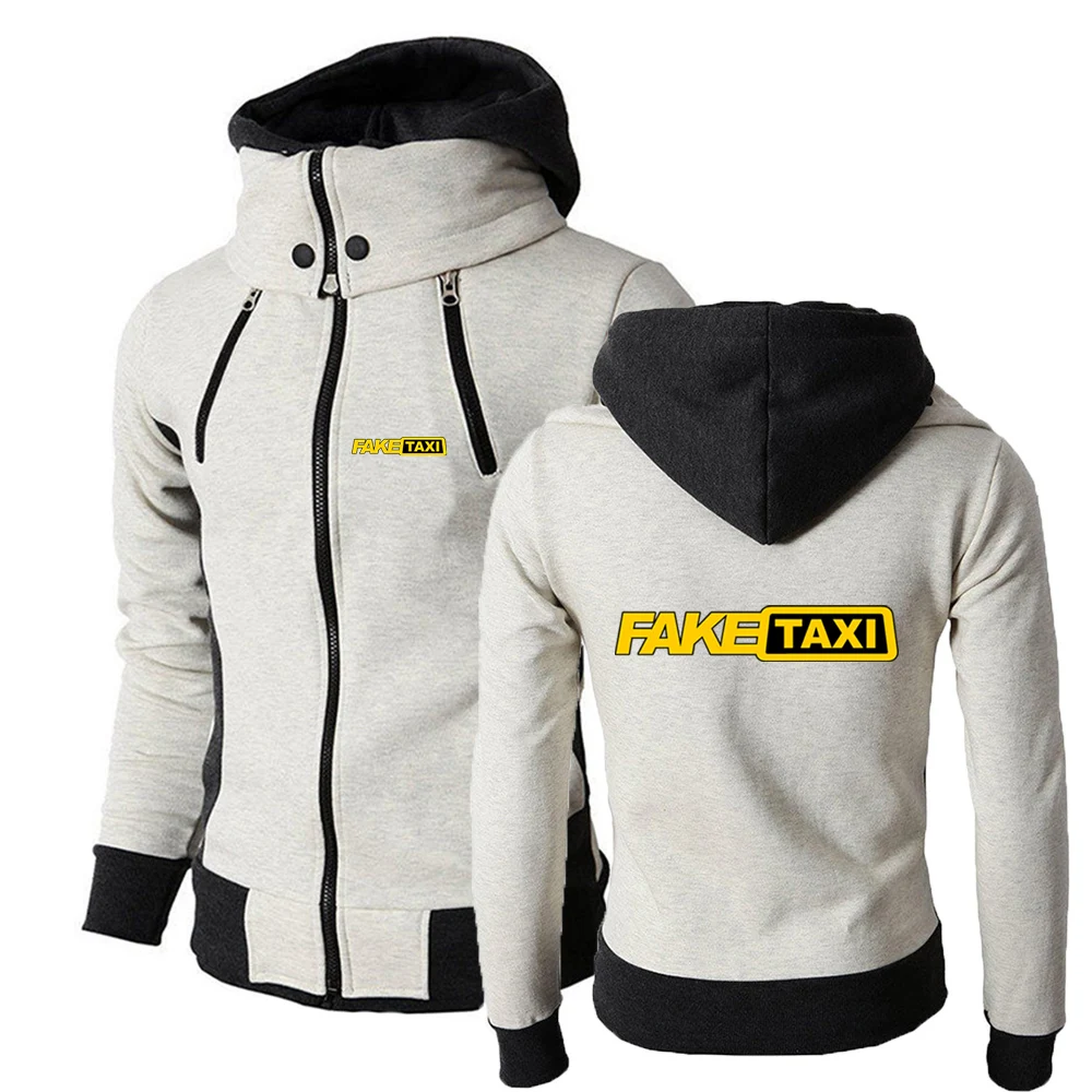 Fake Taxi Faketaxy Fake Taxy Taxydriver New Men Zipper Hoodie High-quality Causal Comfortable Sports Printing Loog Sleeve Tops