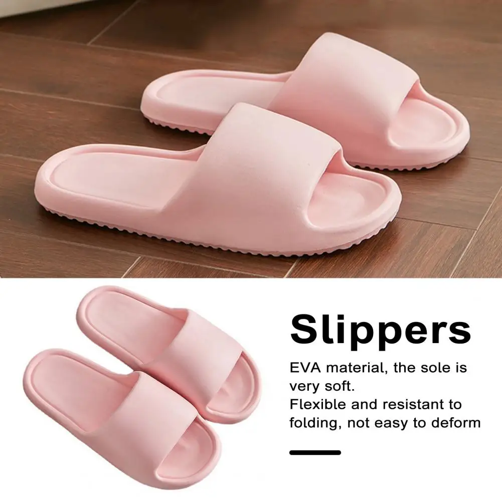 Lightweight Slippers Comfortable Women\'s Platform Slippers for Indoor Outdoor Use Soft Thick Soles Non-slip Open Toe Anti-skid