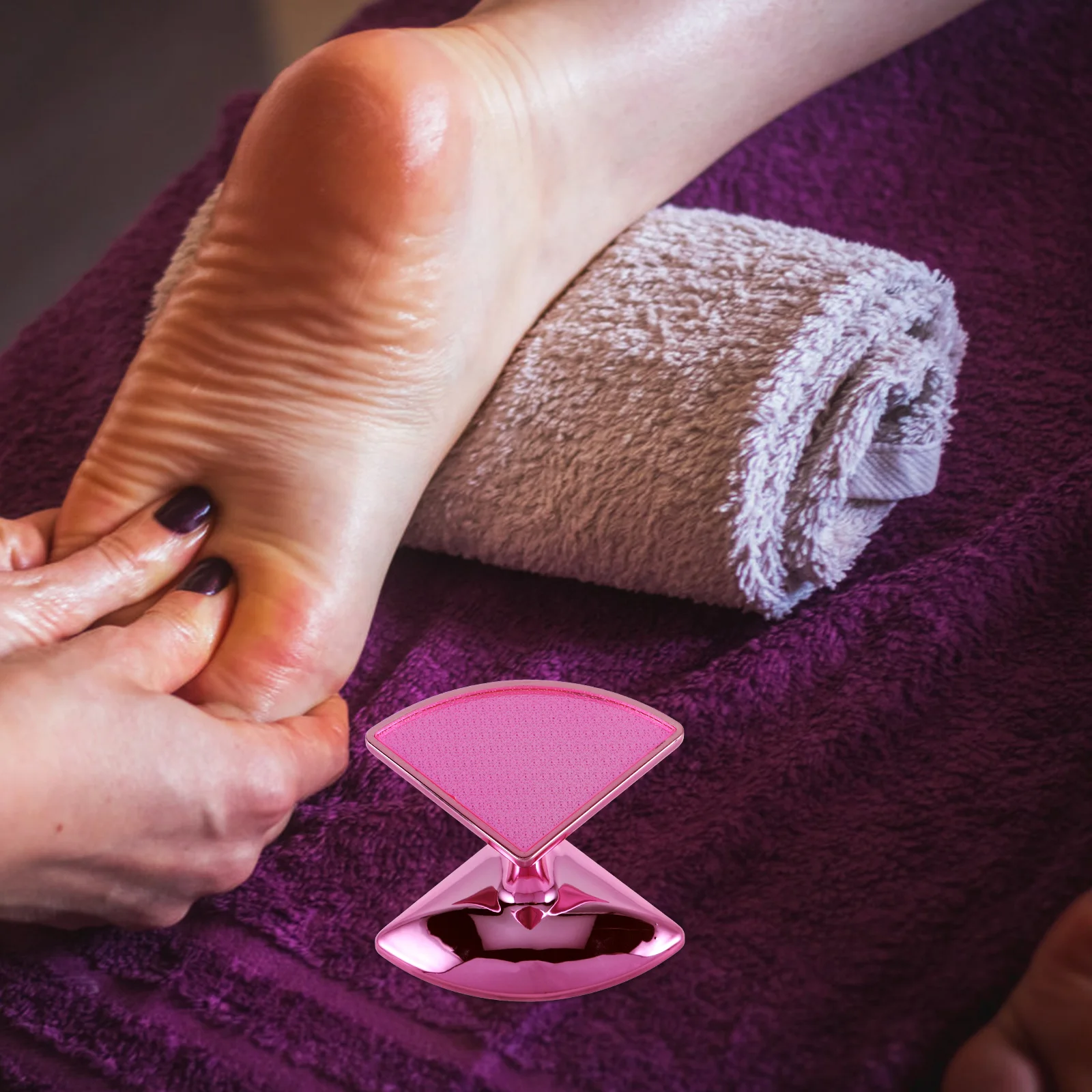 

Glass Foot File Hair Remover 2 in 1 Waterproof Heel Scraper Foot Scrubber Dead Skin Remover Painless Exfoliation Tool Shower