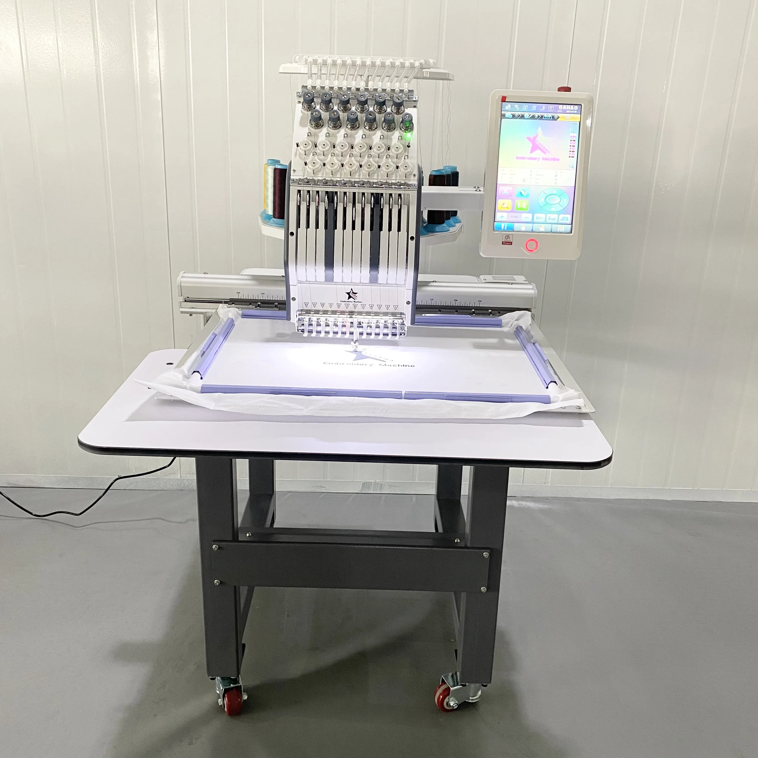 YYHC- Single Head Embroidery Machine Price Computerized Automatic Chainstitch Embroidery Machine