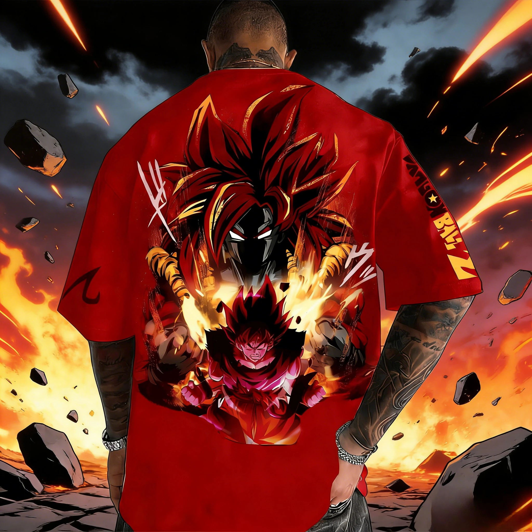 2026 Summer Dragon Ball Retro Anime T Shirt Men Casual Loose Sports Daily Version Super Saiyan Goku Graphic Tees for Anime Fans