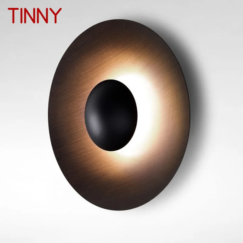 

TINNY Round Nordic Wall Lamp Aluminum Modern Fashion Sconce Light New Design For Bedroom Creative