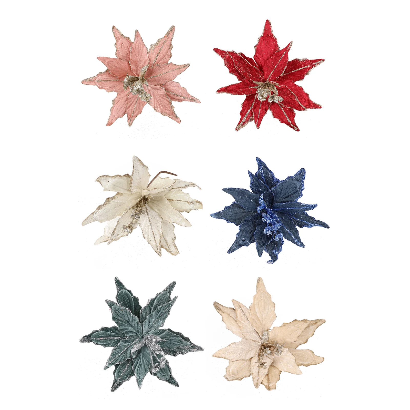 Breathtaking 28cm Christmas Poinsettia Hanging Decoration Perfect for Transforming Your Space During the Holidays