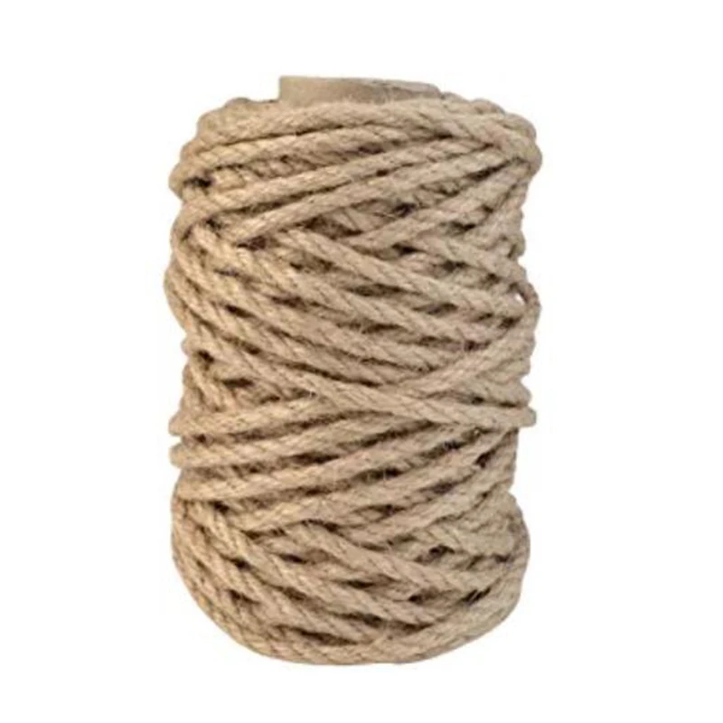 New 50Metre Natural Twine Braided Rope, Crafting Twine String Thick Twine For DIY Artwork, Gardening Applications