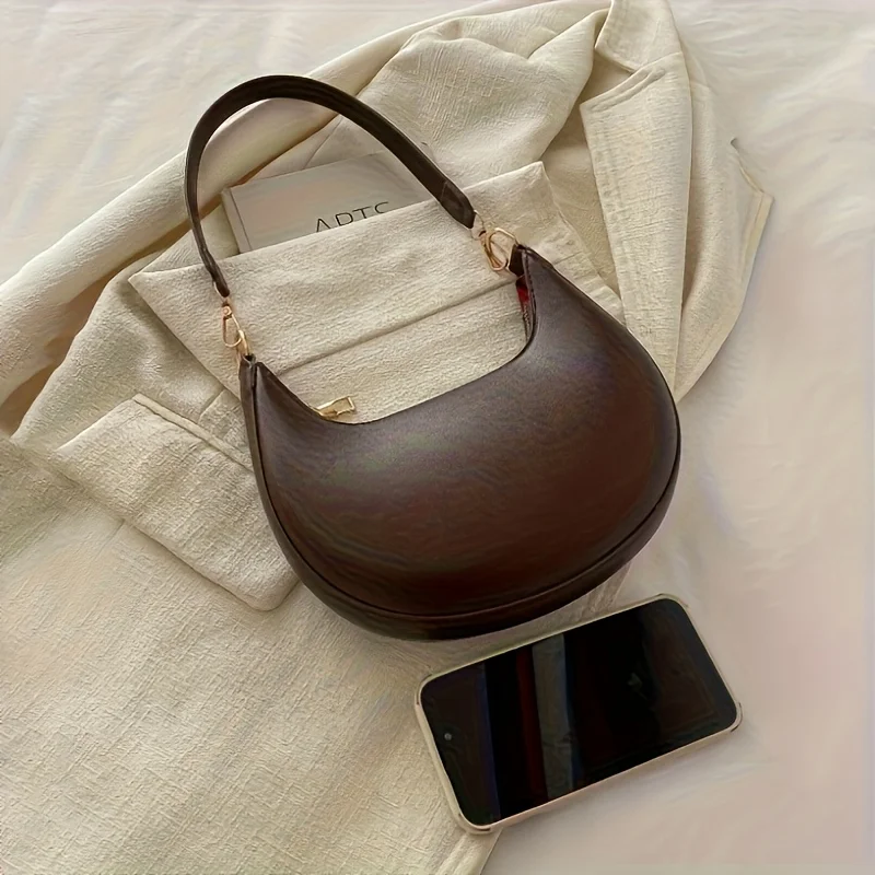 Women'S Shoulder Bag,with Removable Adjustable Strap, Magnetic Closure And Golden Hardware - Casual Or Formal Occasion