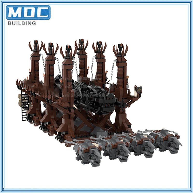 แหวนฉากภาพยนตร์ MOC Building Block Lord of the Ringsd อิฐแม่มด King ของเล่นจอแสดงผลคอลเลกชันการศึกษา Xmas ของขวัญ