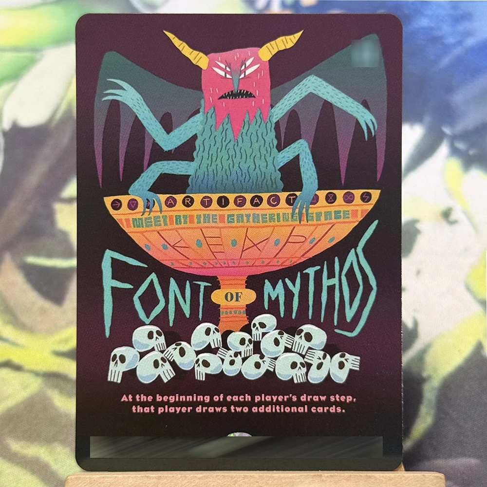 DIY Holo Cards Secret Lair Drop Exotic Orchard Winds of Abandon Yuna's Sending Staff Absorb into Time Flawless Tcg Customized