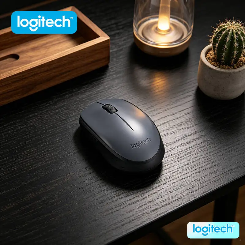 

Broad-Range Logitech M170 Wireless Optical Mouse 2.4GHz 10m Range 1000DPI for Multi-Device Office Work Use