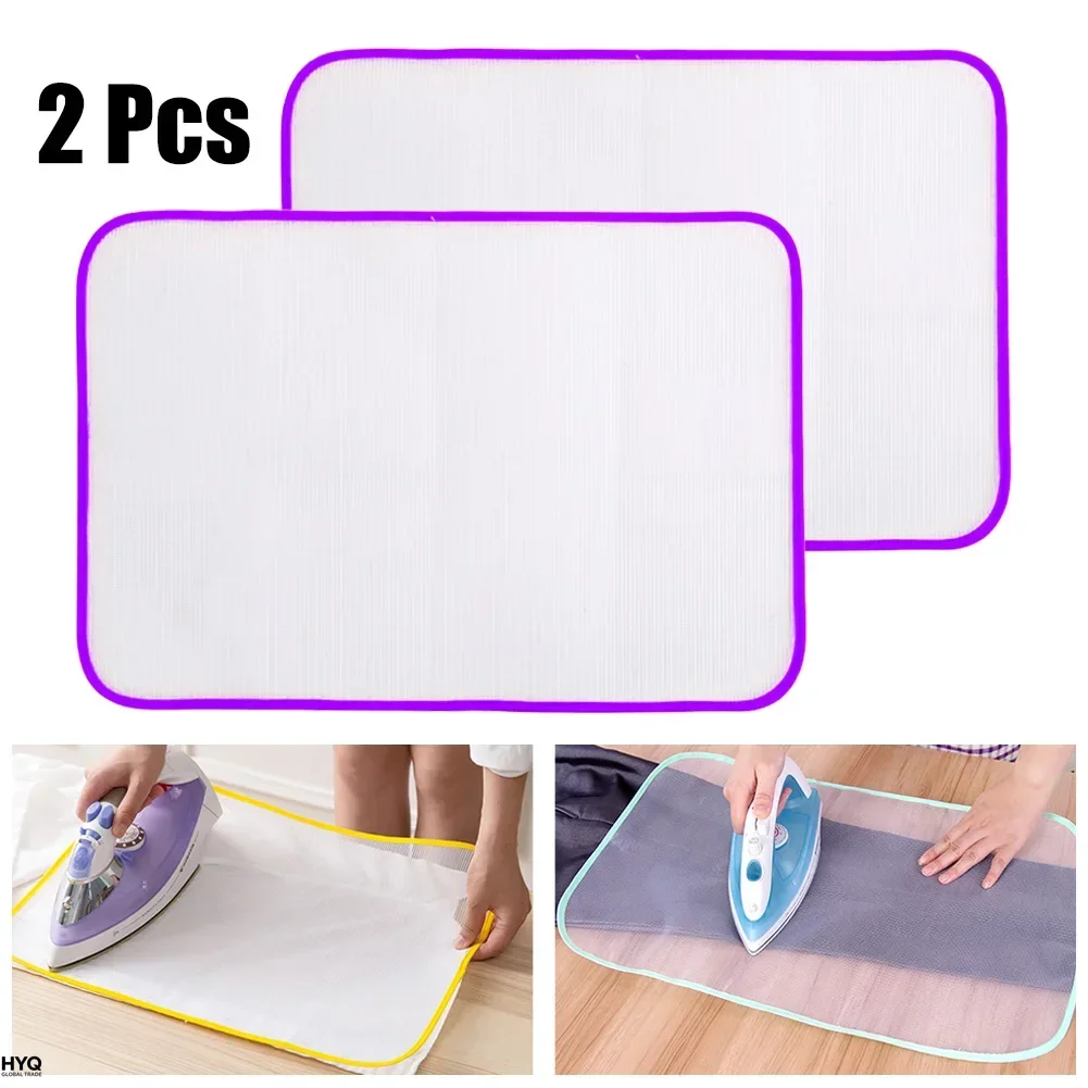 Funda aislante para plancha de ropa, tejido de malla, resistente a altas temperaturas, colores aleatorios