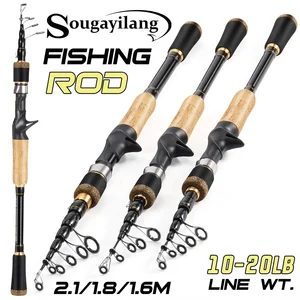 Sougayilang-telescopic Fishing-Cable-Fischerei, Guss und Stange der Anziehung, Kohlenstoff, Licht, 15 bis 25 g 8 Hauptverkäufe Zuckerrohr Embedded Fishing - №3