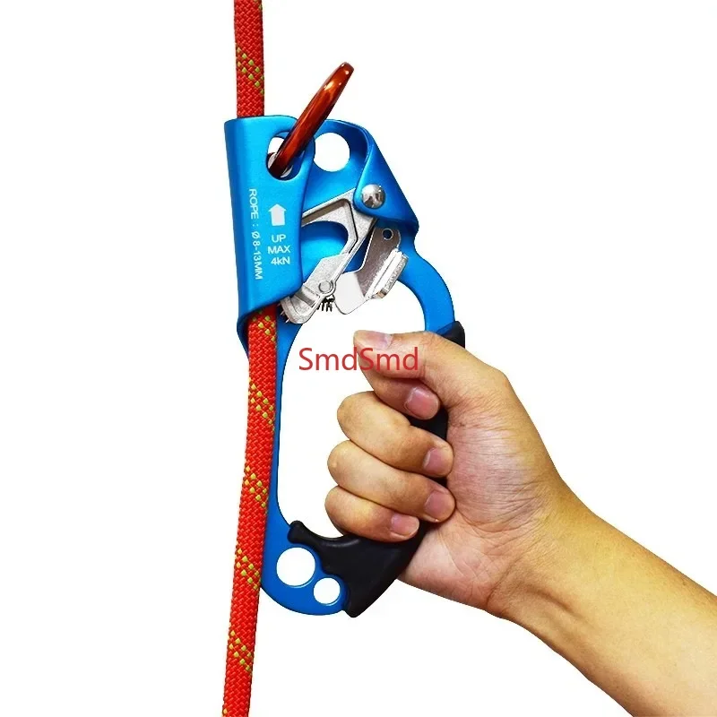 Outdoor Rock Climbing Hand Ascender SRT Ascend Device Mountaineer Handle Ascender Left Hand Right Hand Climbing Rope Tools
