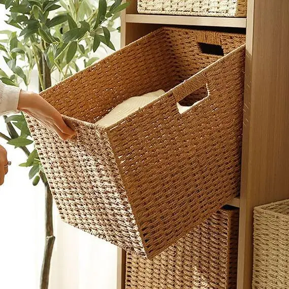 

Коробка для хранения Wier Sle, органайзер для шкафа, контейнер для игрушек, корзина для игрушек, настольный контейнер для хранения, ручная работа из бумаги