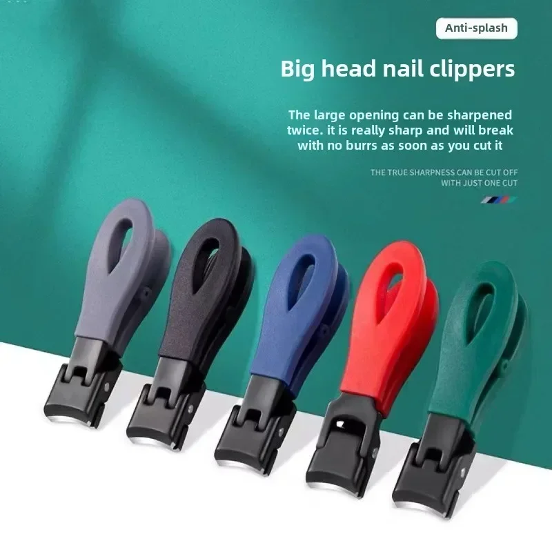 

Портативные ультра острые кусачки для ногтей с широкими челюстями, против триммеров из нержавеющей стали для женщин и мужчин