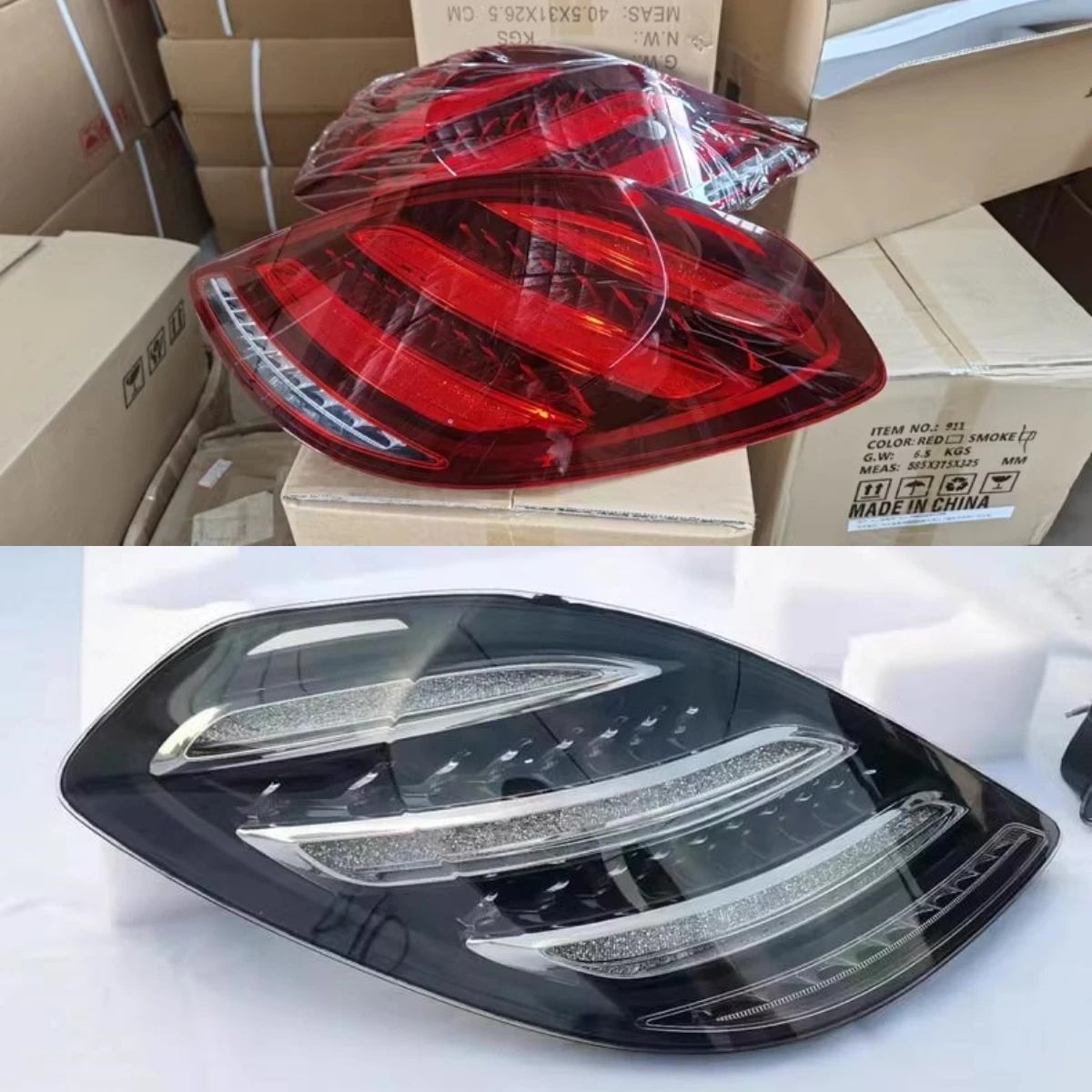 Led smoke black Tail Light for Mercedes-Benz S-Class W222 14-17 red Brake Driving Turn Signal