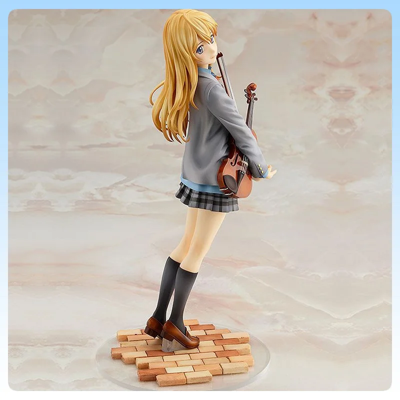 

20 см Каори Миядзоно аниме фигурка скрипашистка девушка держит инструмент динамическая поза музыкальная тема Коллекционная модель настольный дисплей