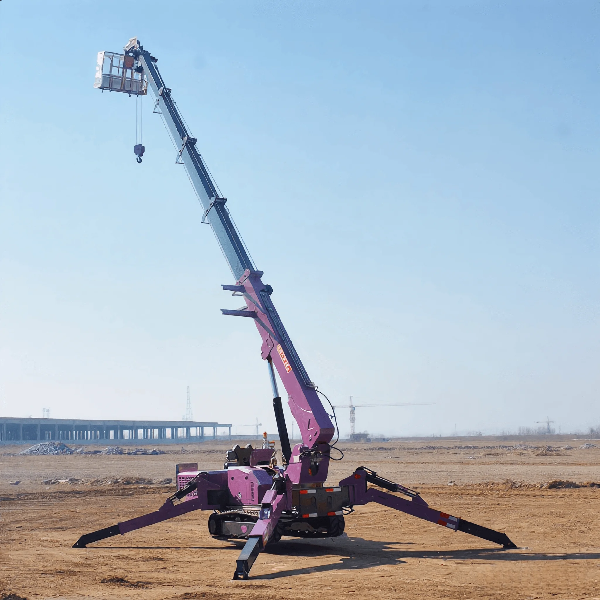CE Approved Spider Crane Electric Hydraulic Crawler Crane for Warehouse Lifting Professional Construction Site Material Handling