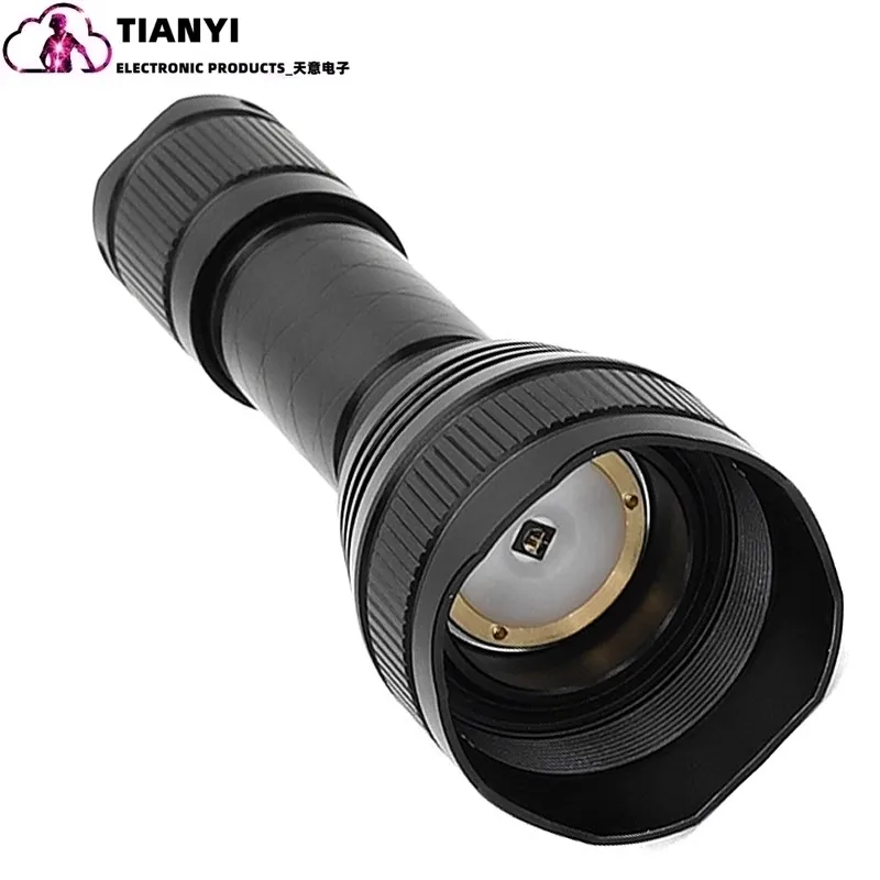 Infrared flashlight, lens LED flashlight for night vision equipment, zoom infrared illuminator fast focus, with dimmer switch