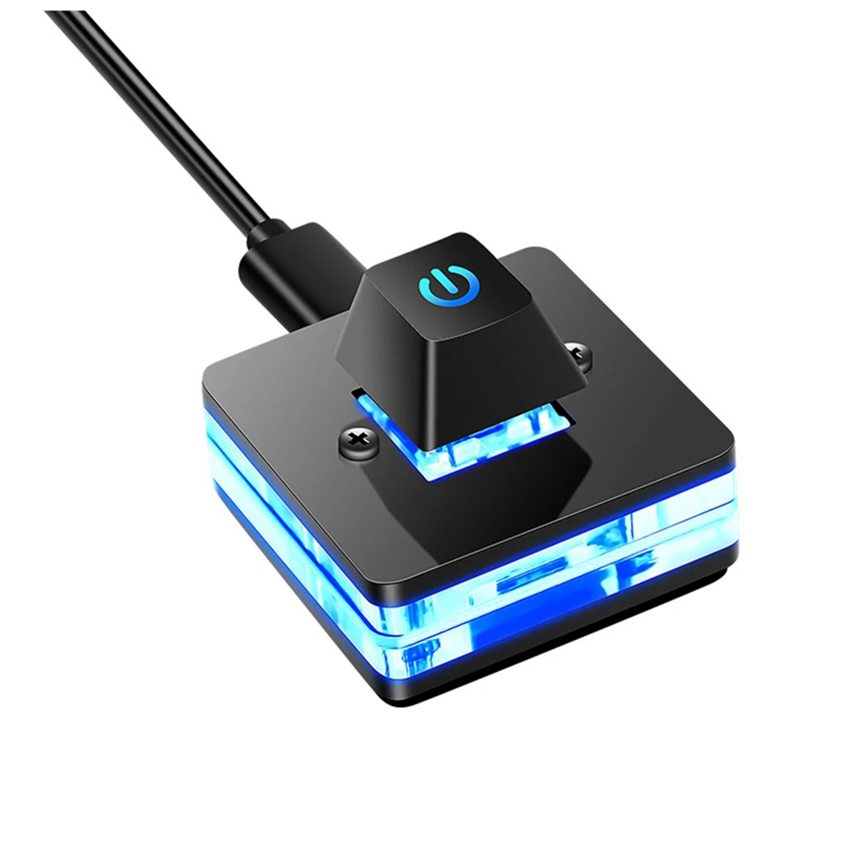 Computer Desktop Switch Blue LED Computer Motherboard External Start Power Button Extension Cord Computer Switch On/Off