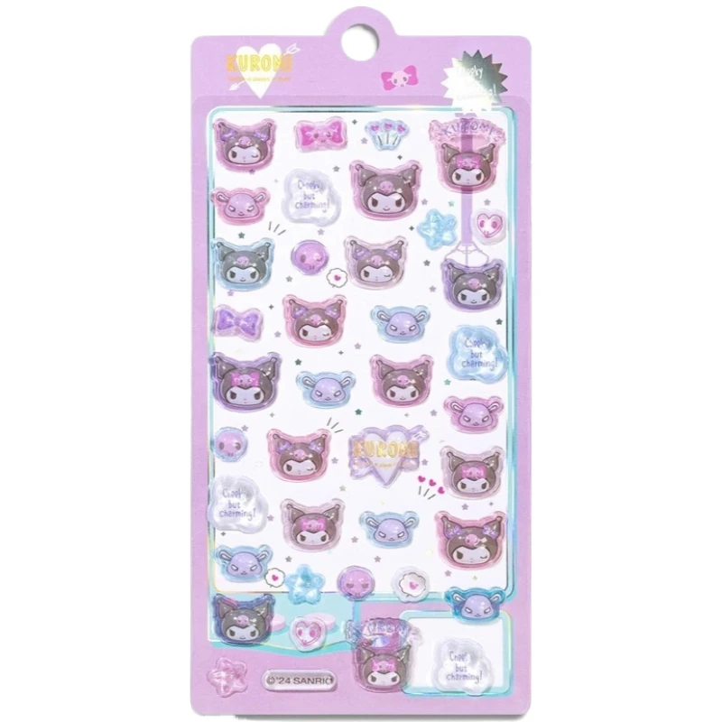 ميلودي كورومي ثلاثية الأبعاد الإغاثة تنقش ملصقات متعة Diy بها بنفسك ديكور جراب هاتف دفتر زجاجة ماء ملصق مقاوم للماء دائم ملصق هدية