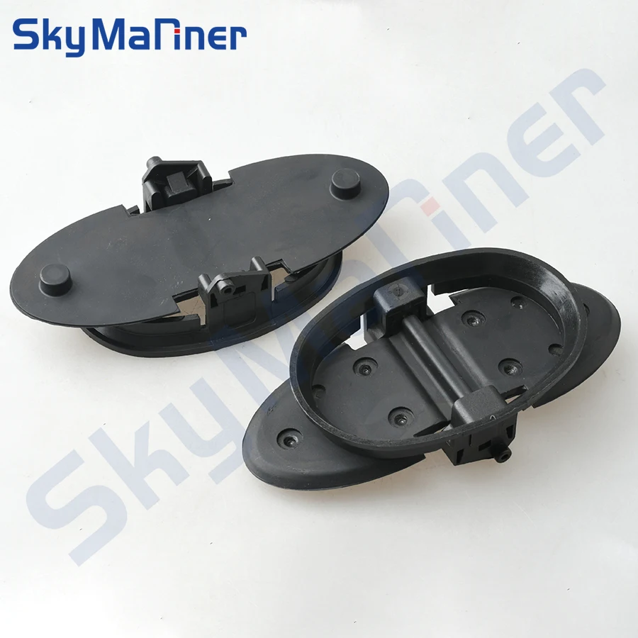 

807166A3 14348*2 Exhaust Flapper Water Shutter Set For Mercruiser 5.0L 5.7L V8 & 4.3L V6 1982-1998 Sierra 18-2732 Boat Engine