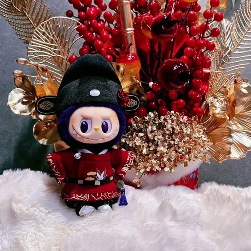 

For 17cm labubuAntique clothes doll Antique Hanfu Champion Lang Clothes outfit For labubu Ropa