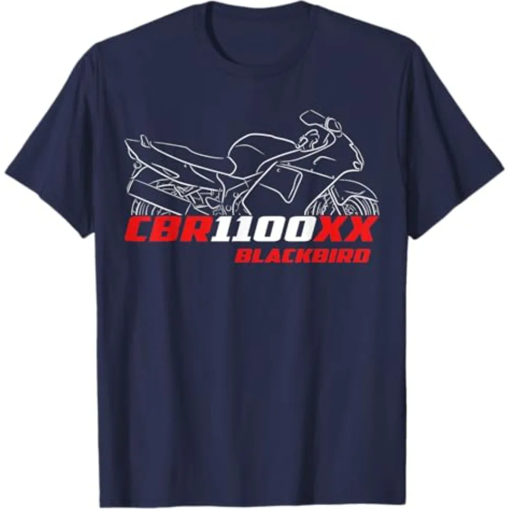 

HONDA 2026 New Hot Summer Honda Men's and Women's T-shirt CBR1100XX Blackbird Tee Riding Off-road Spring Motorcycle Racing Top