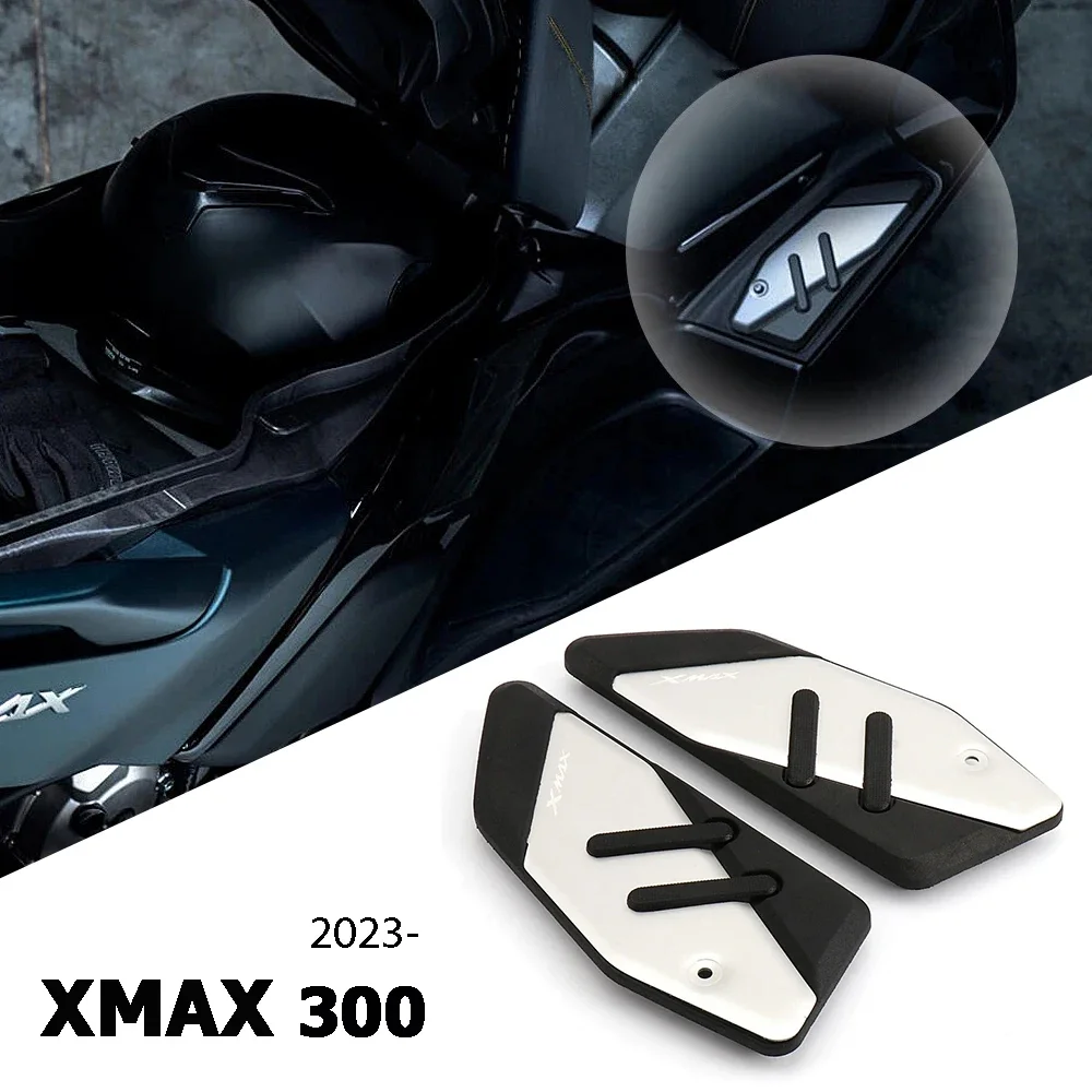 X-MAX 300 Accessories Foot Pegs For Yamaha XMAX 300 2023 2024 Motorcycle Plate Skidproof Pedal Plate Footrest Footpads