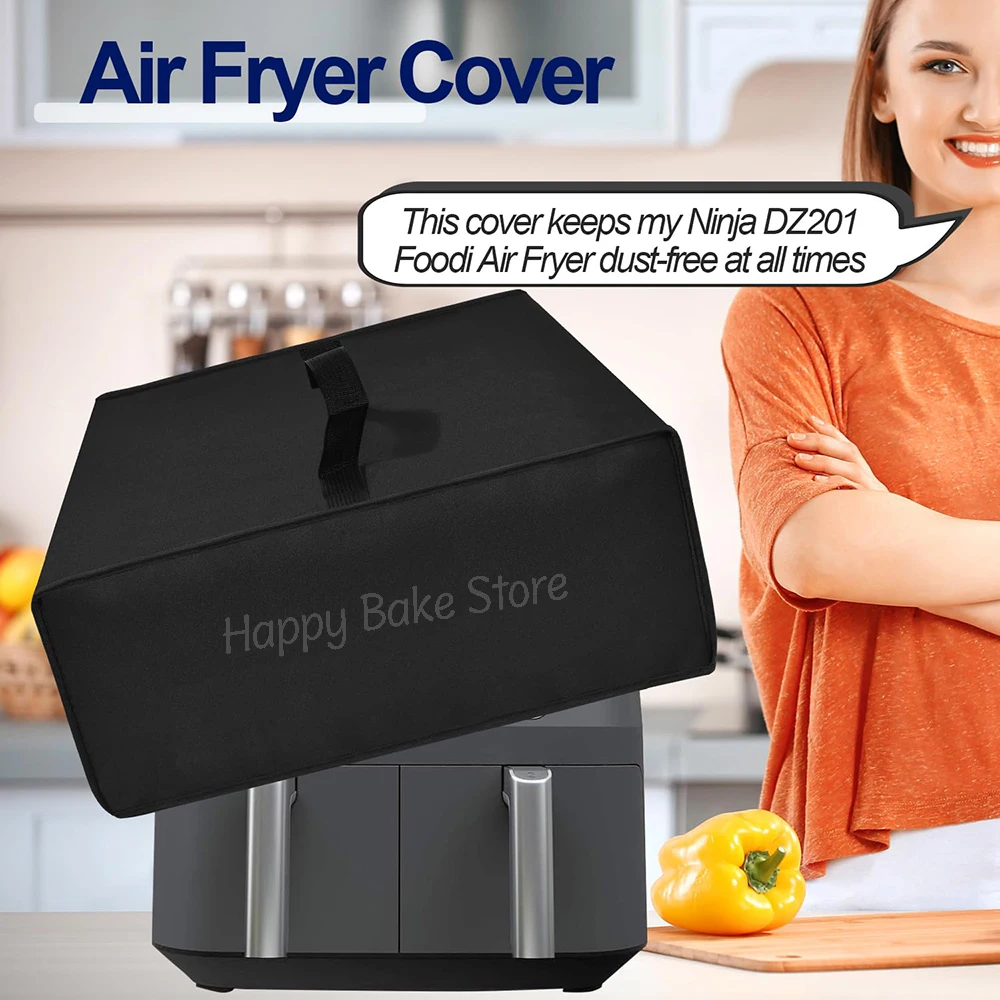 Heat and Water Resistant Oxford Cloth Air Fryer Dust Cover for Ninja Foodi MAX AF400EUCP 9.5L Dual Zone Air Fryer AF500EU 10.4L