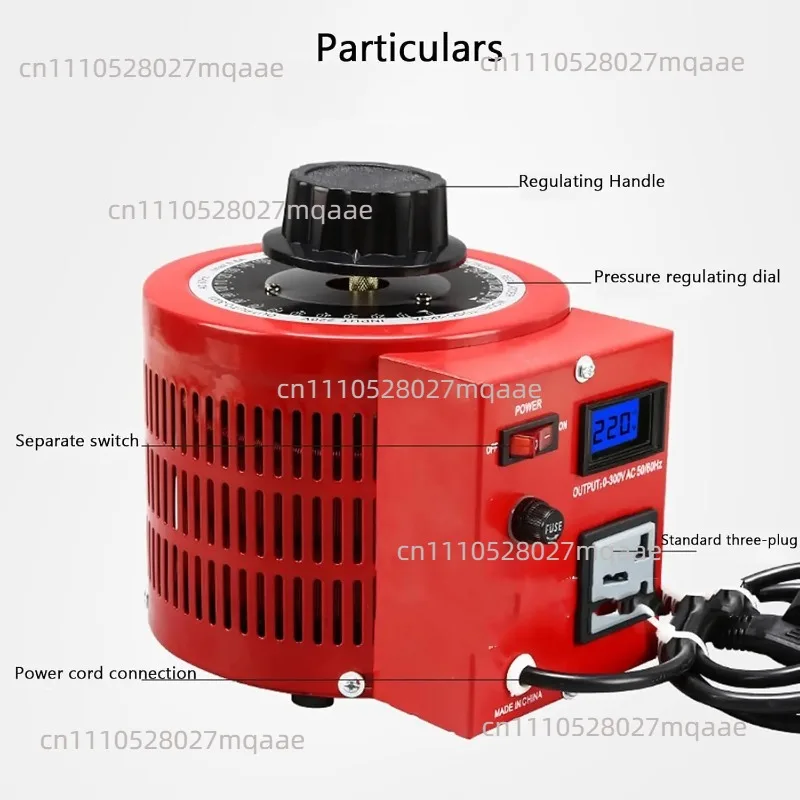 for Variable AC Output Transformer 2 Amp 0-300v TDGC2-0.5KVA  Regulator Single-phase Adjustable AC Regulating Power Supply