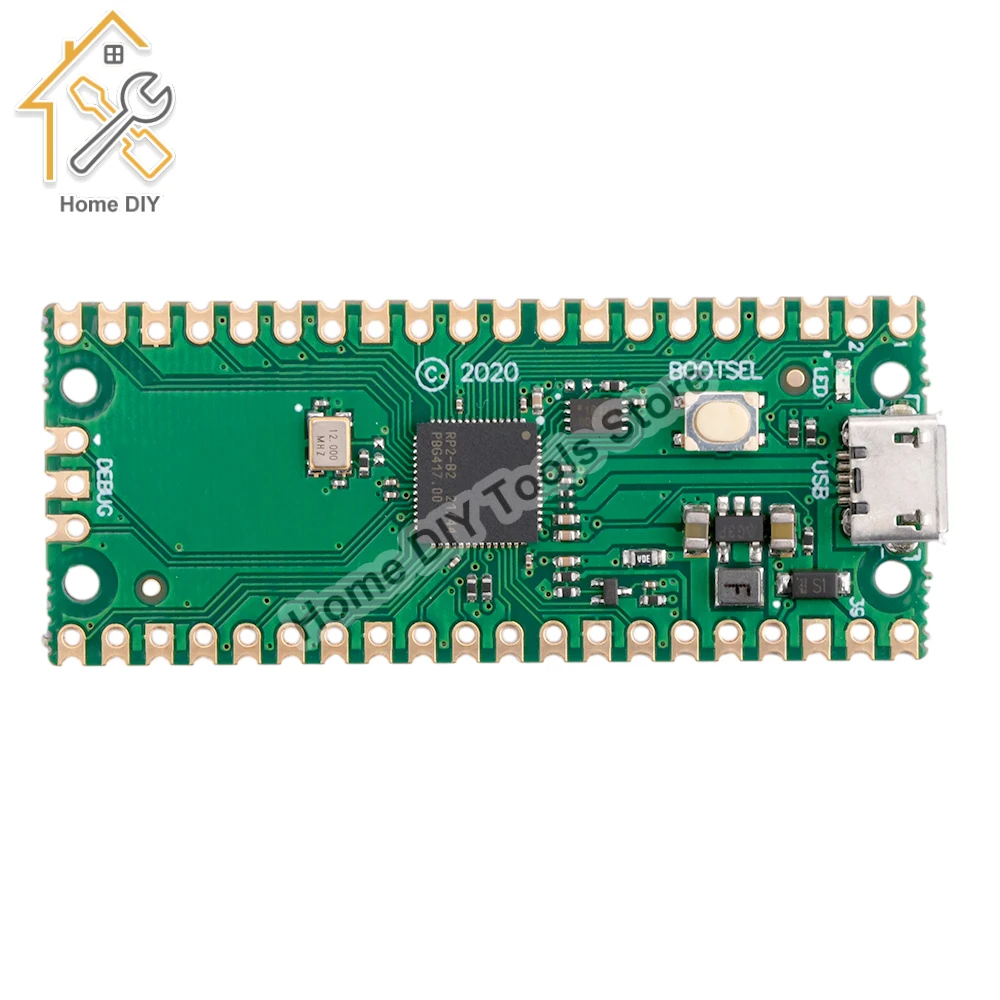 RP2040 pico Development Board Pi Pico RP2040 Dual-Core 264KB ARM Low-Power Microcomputers High-Performance Cortex-M0+ Processor