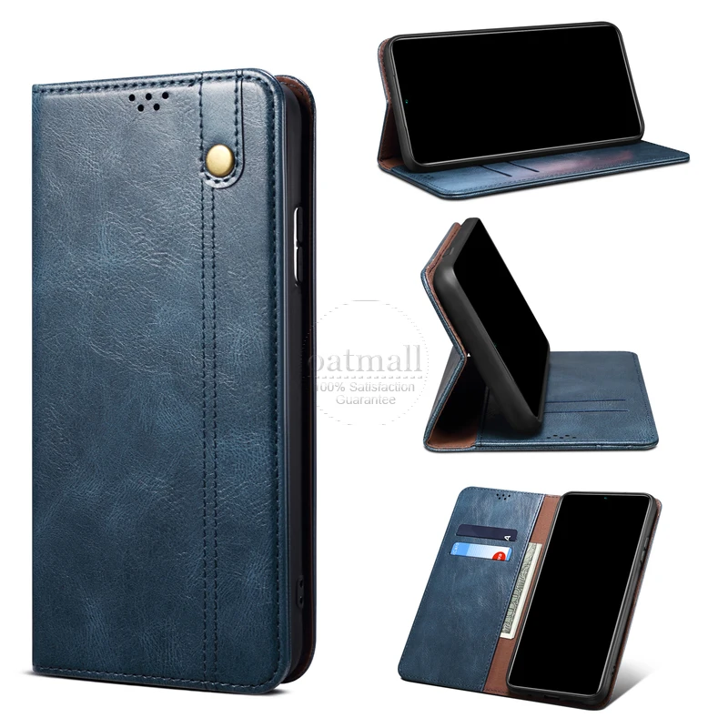 Vintage Leather Flip Cover For Xiaomi Poco X4 Pro 5G Wallet Case Card Stand Magnet Book Cover Luxury Casual Phone Fundas