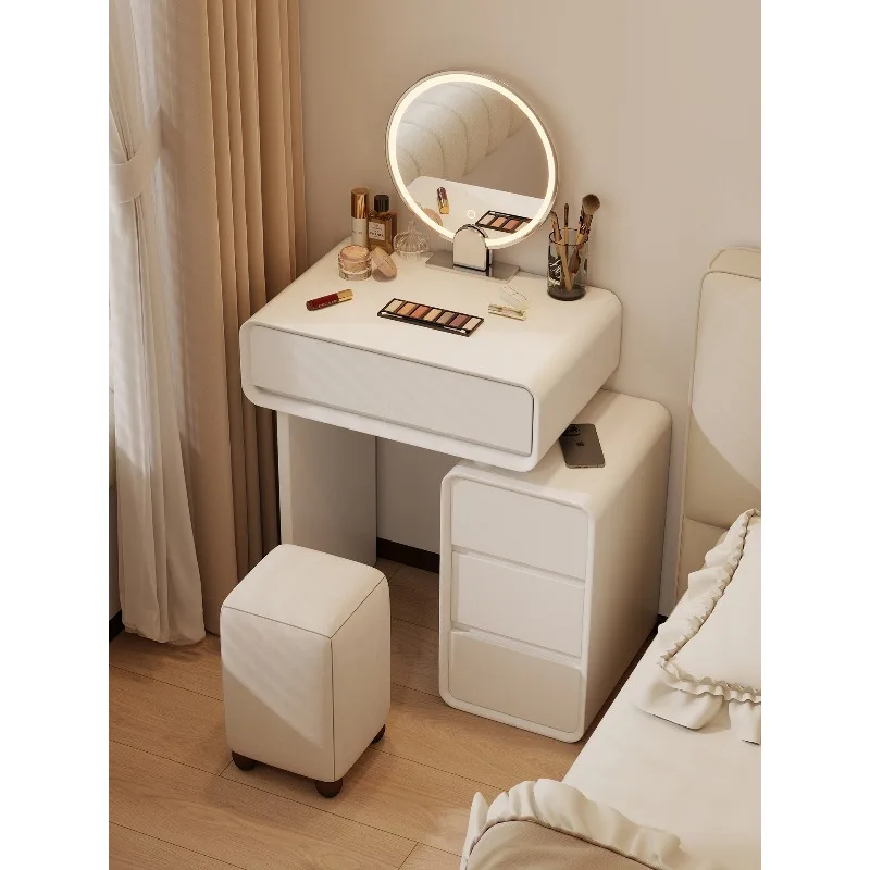 

Solid wood dresser bedroom modern simple small apartment 60CM cream wind